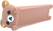 Stopper 4 pezzi per porte in silicone decorativo per ufficio e casa, marrone