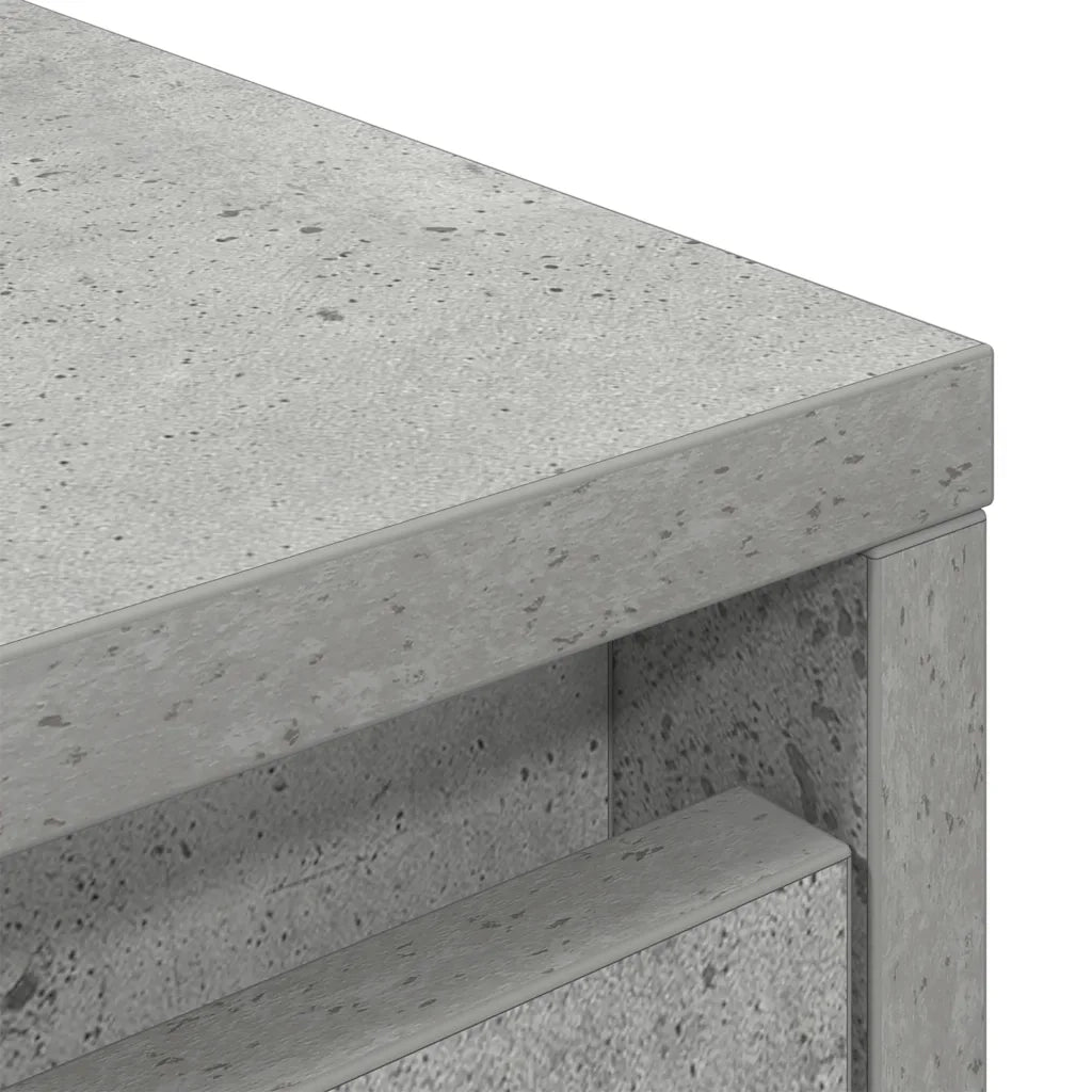 Credenza Grigio Cemento 29,5x34x119,5 cm in Legno Multistrato 861655