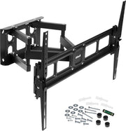 Sostegno TV a muro rotativo e inclinabile massimo VESA 600x400mm per schermi da 32 a 84 pollici, sostegno TV piano e curvo per schermi o monitori fino a 50 kg