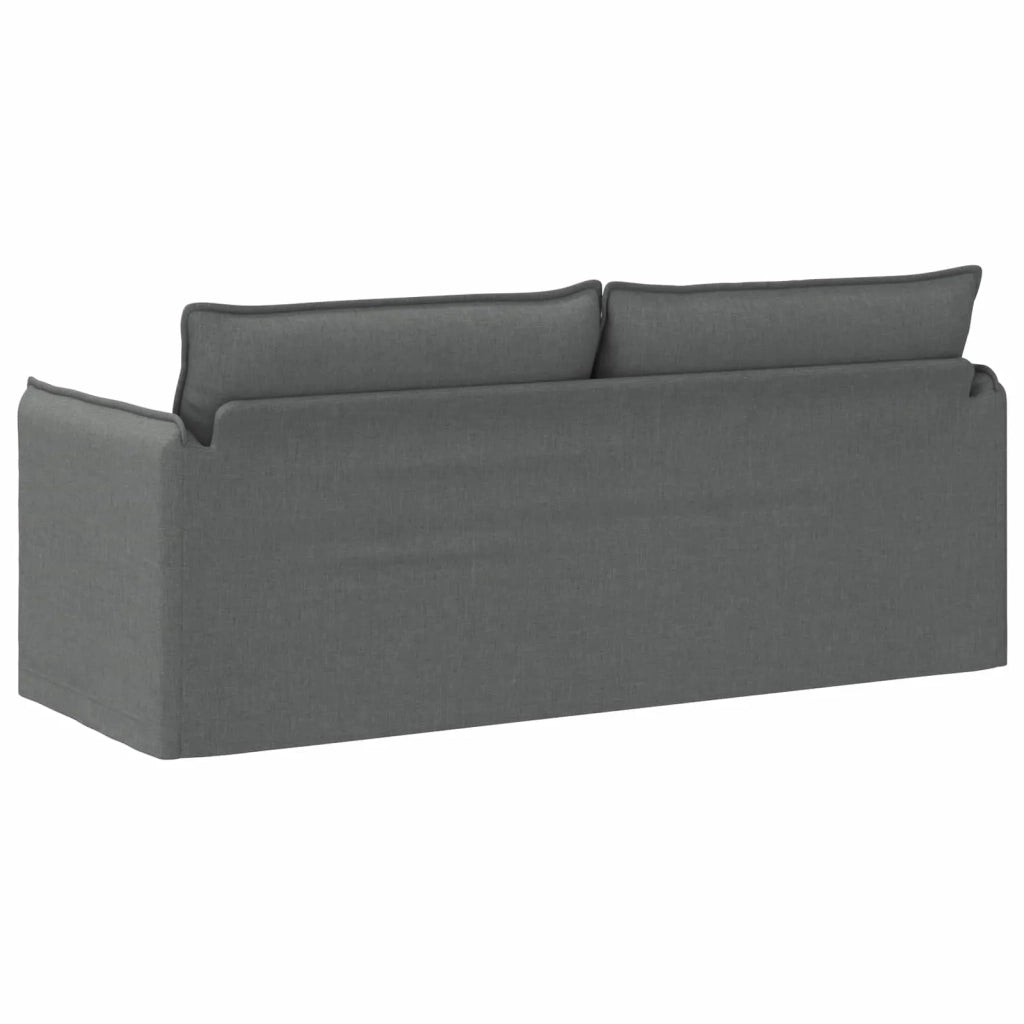 Divano Grigio scuro 196 x 82 x 85 cm Tessuto