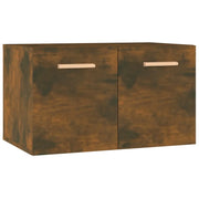 Armadietto a Muro | Mobile a Parete Rovere Fumo 60x36,5x35 cm in Legno Multistrato