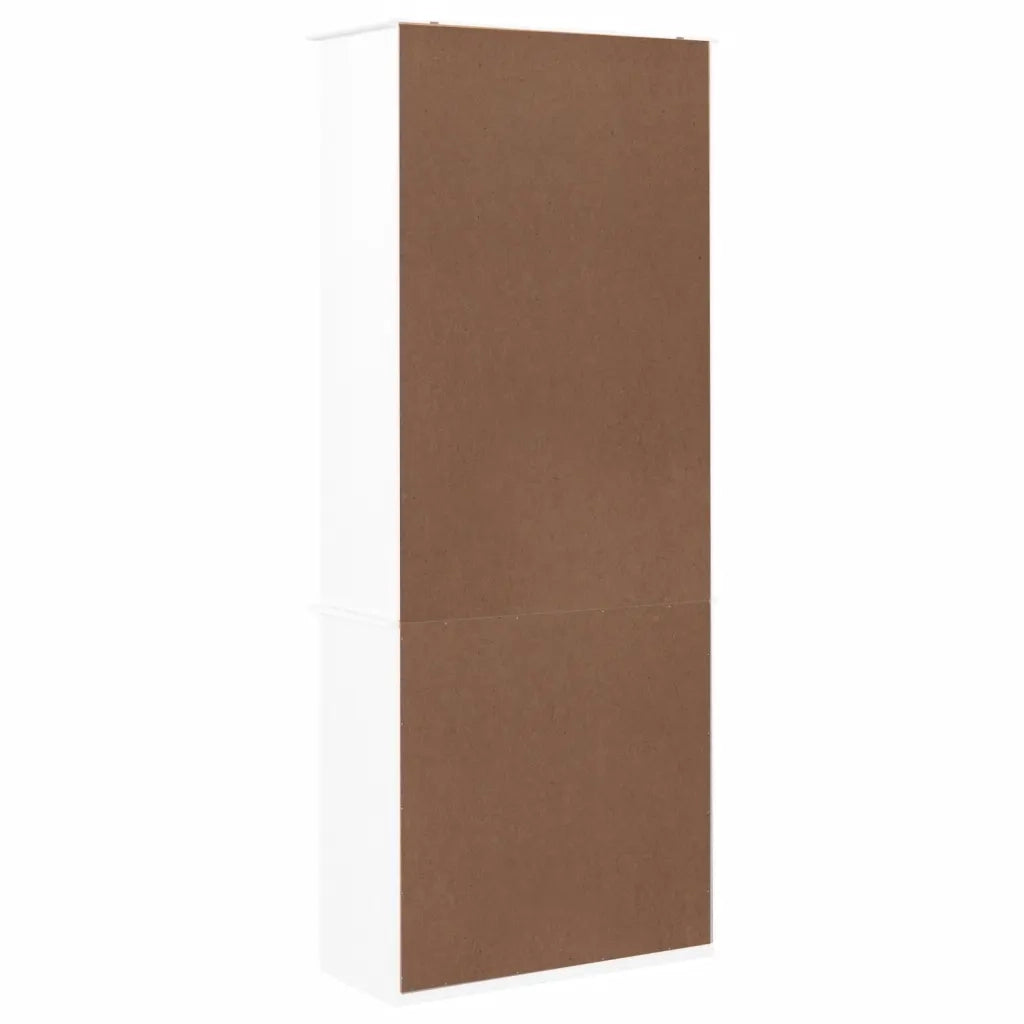 Libreria con Cassetti ALTA Bianca 77x35x186,5 cm Massello Pino 353954