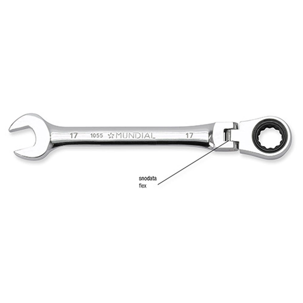CHIAVE COMBINATA A CRICCHETTO SNODATA 9 mm CHIAVI COMBINATE MUNDIAL 1055.090