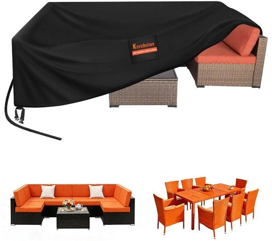 Ottimizzazione del Settore - Sedili Esterni Impermeabili - 242x162x100 cm - Resistenza Elevata - Tela di Oxford - Resistente al Vento - Anti-UV - Respirante - Sedili per Giardino