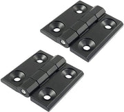 Scharniere in acciaio - Installazione facile - Nero - Scharniere stabili - Ideali per porte e finestre - 60 x 60 mm