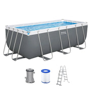 Trade Shop - Piscina Rettangolare Steel Pro Max Con Struttura Acciaio Pompa Filtro 412x201x122cm 56456 -