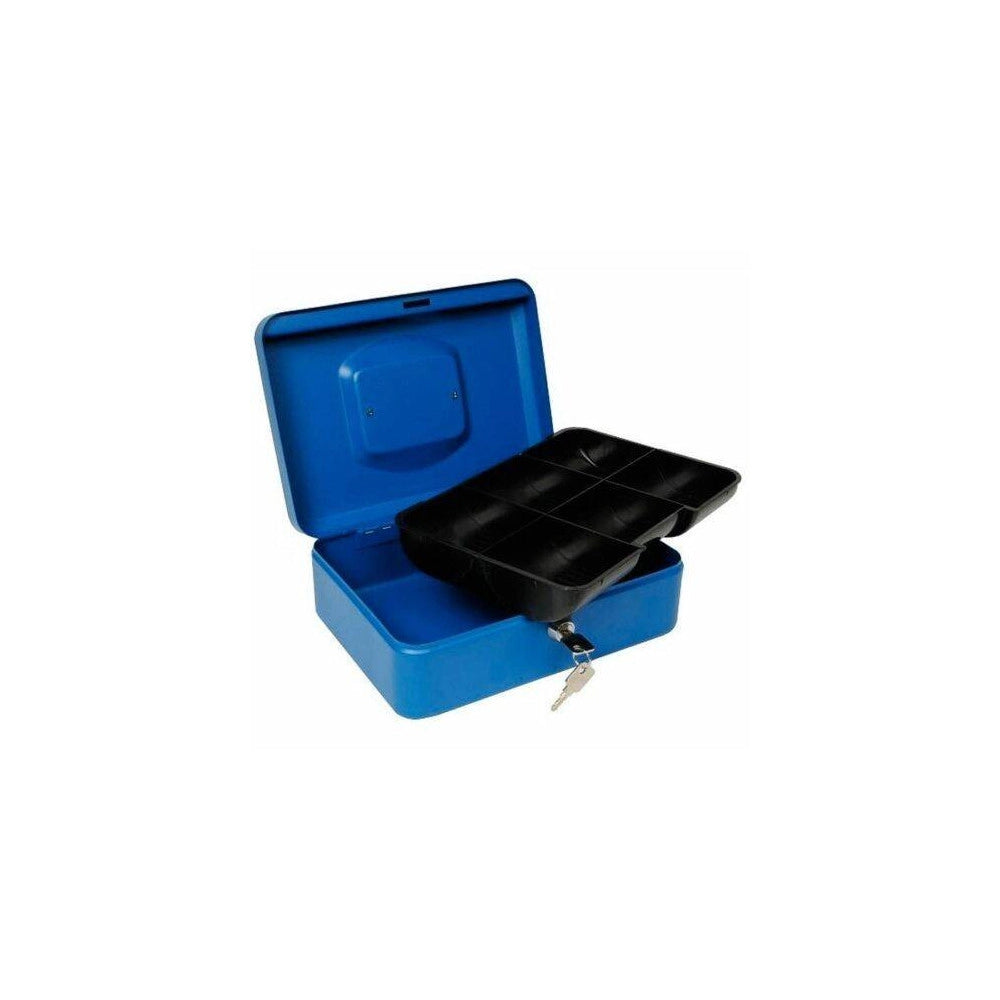 Trade Shop - Cassetta Di Sicurezza Portavalori Con Vassoio Portamonete + 2 Chiavi 30 X 24 Cm -