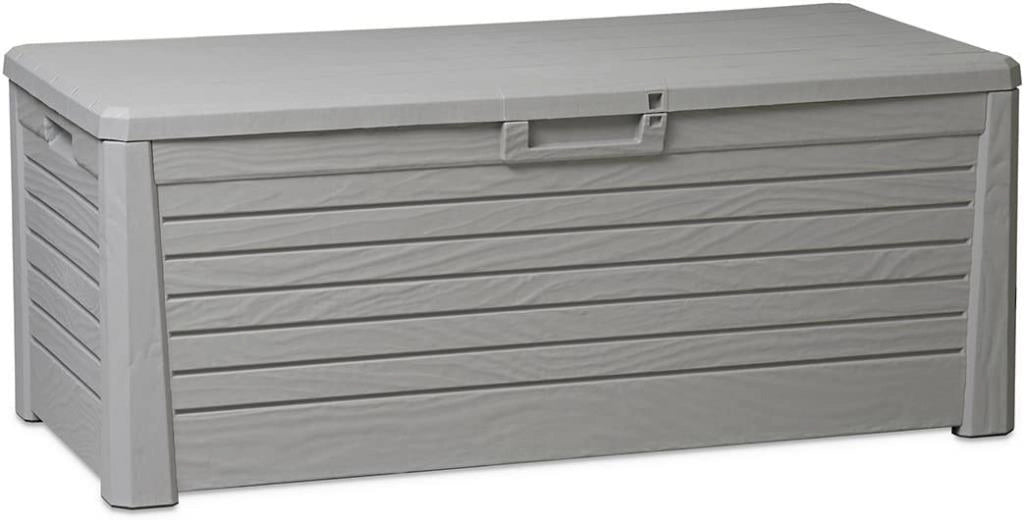 Baule da Esterno Interno Multiuso in Resina Florida Warm Grey 550 Litri