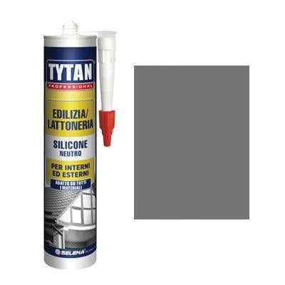 SILICONE NEUTRO TYTAN - GRIGIO RAL 7042 ML 300- 4 pezzi