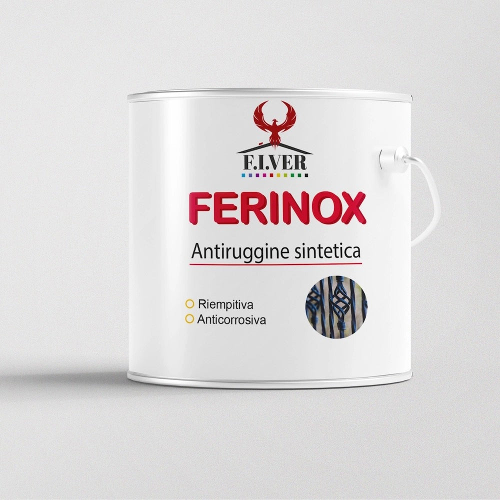 Fondo Antiruggine per Ferro Ferinox - Litri 0 -500 - Colore Grigio