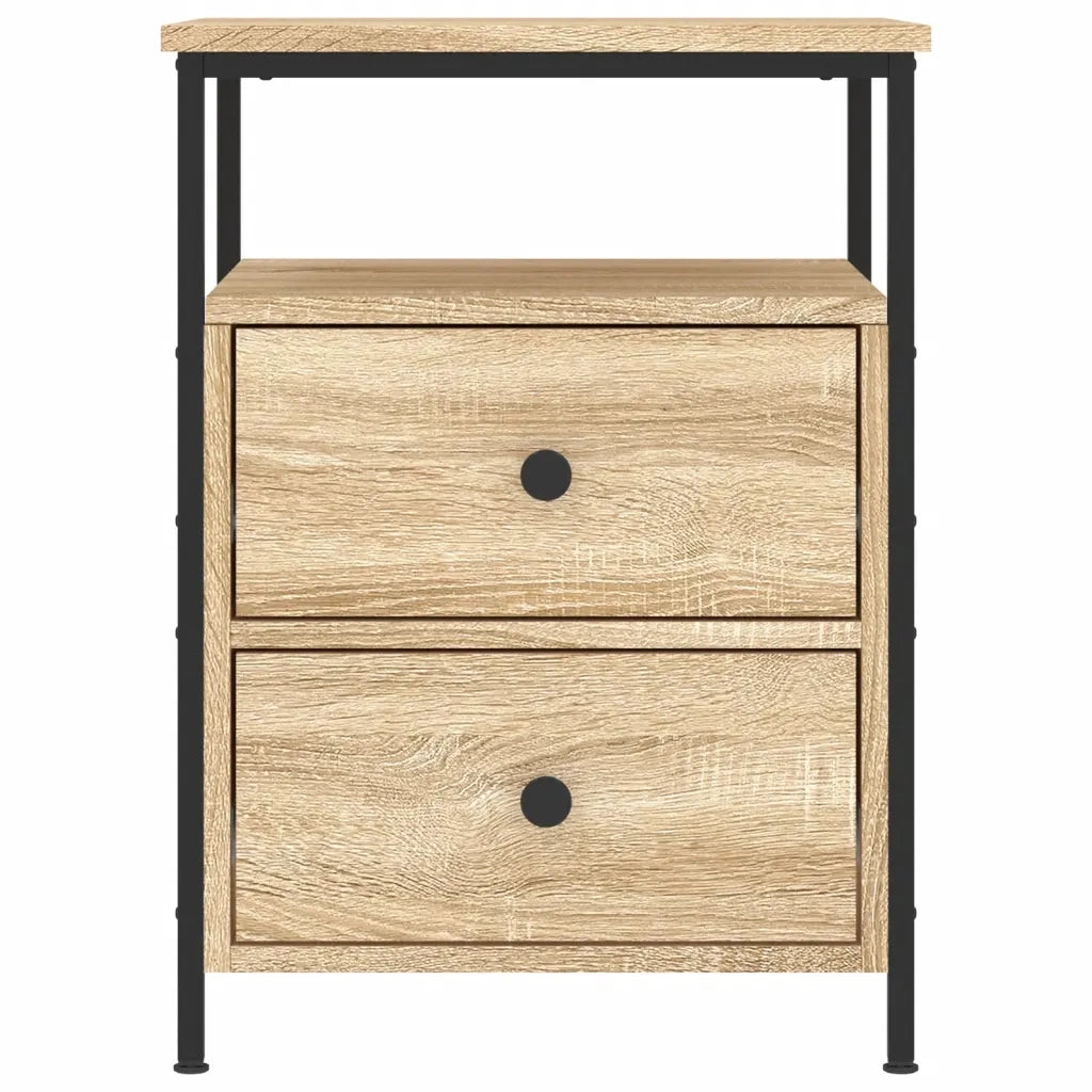 Comodini 2 pz Rovere Sonoma 44x45x60 cm in Legno Multistrato 826006