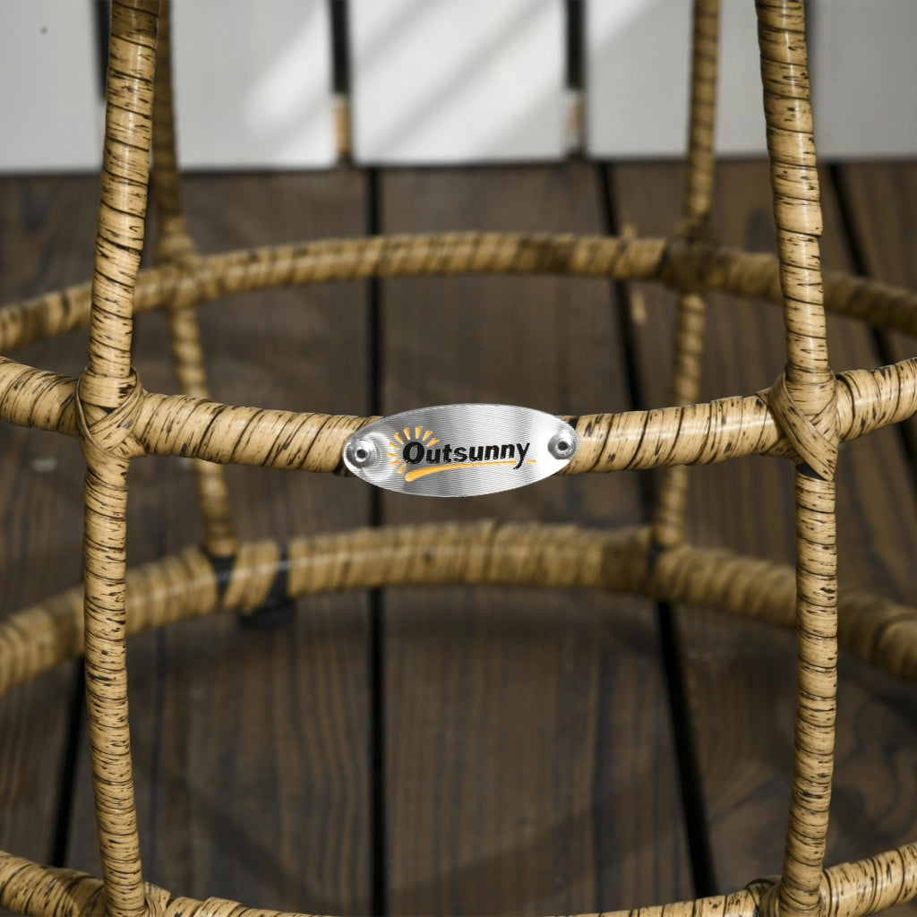 SET BISTROT 3 PEZZI in PE Rattan, Sand, con 2 poltrone e tavolino