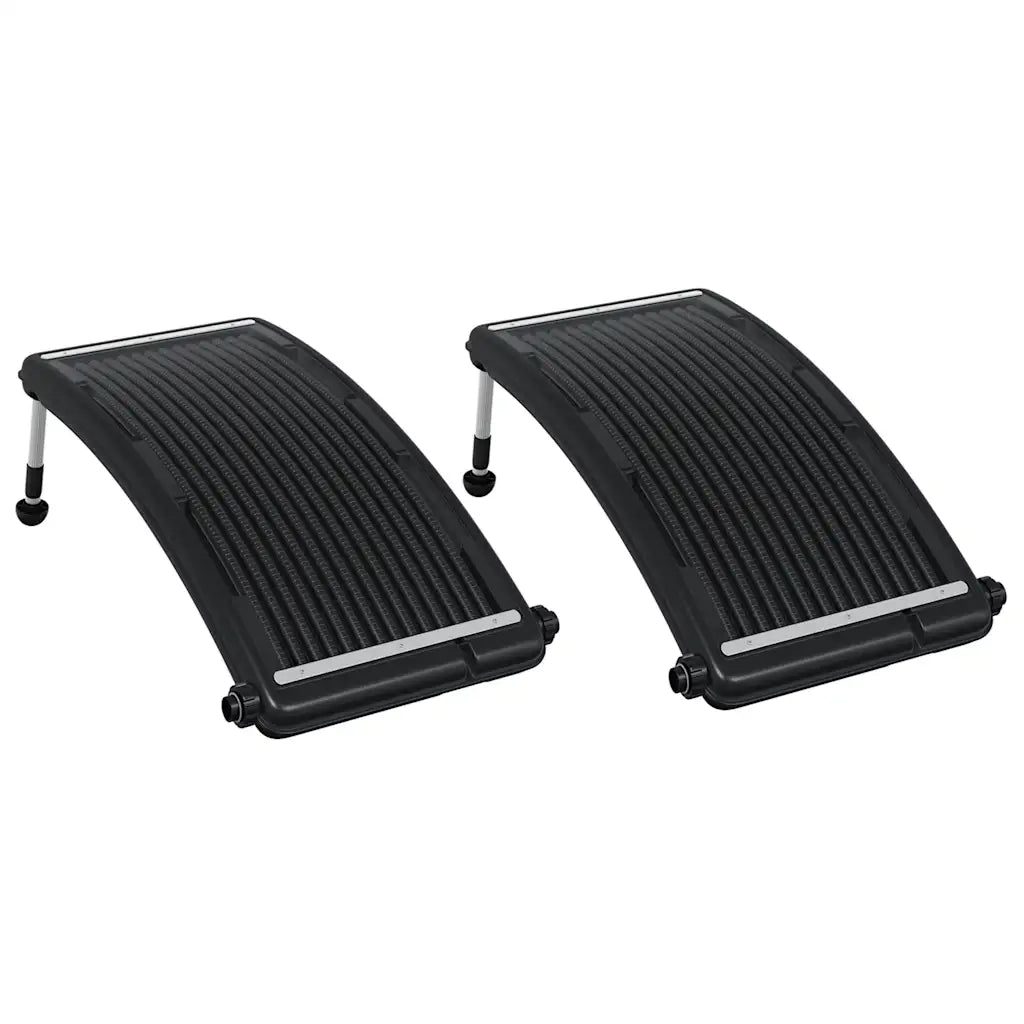 Pannelli Solari Termici Curvi per Piscina 2 pz 110x65 cm 3059850