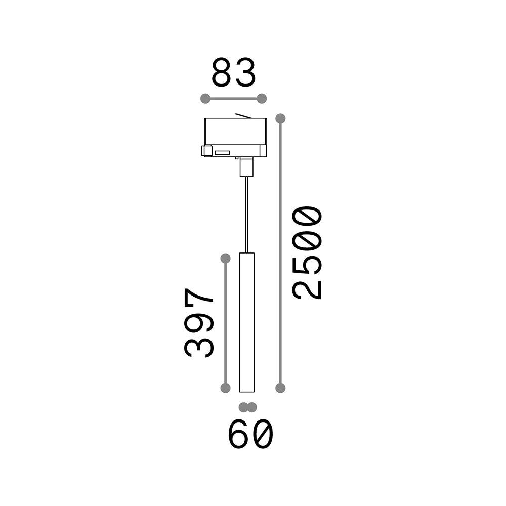 Tecnico Moderno Look Metallo Nero 1 Luce Gu10 7W 3000K Luce Calda