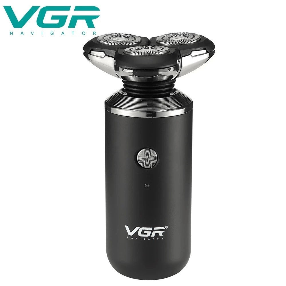 Trade Shop - Vgr V-317 Rasoio Professionale 3d Impermeabile Rotary Shaver Barber Cordless -