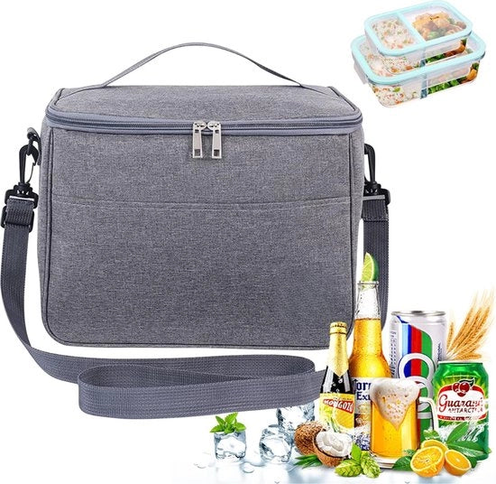 Borsa a Spalla per Camping, BBQ, Escursioni e Spiaggia - Borsa per Pic-Nic - Borsa per Pernottamento - Termo Isolante