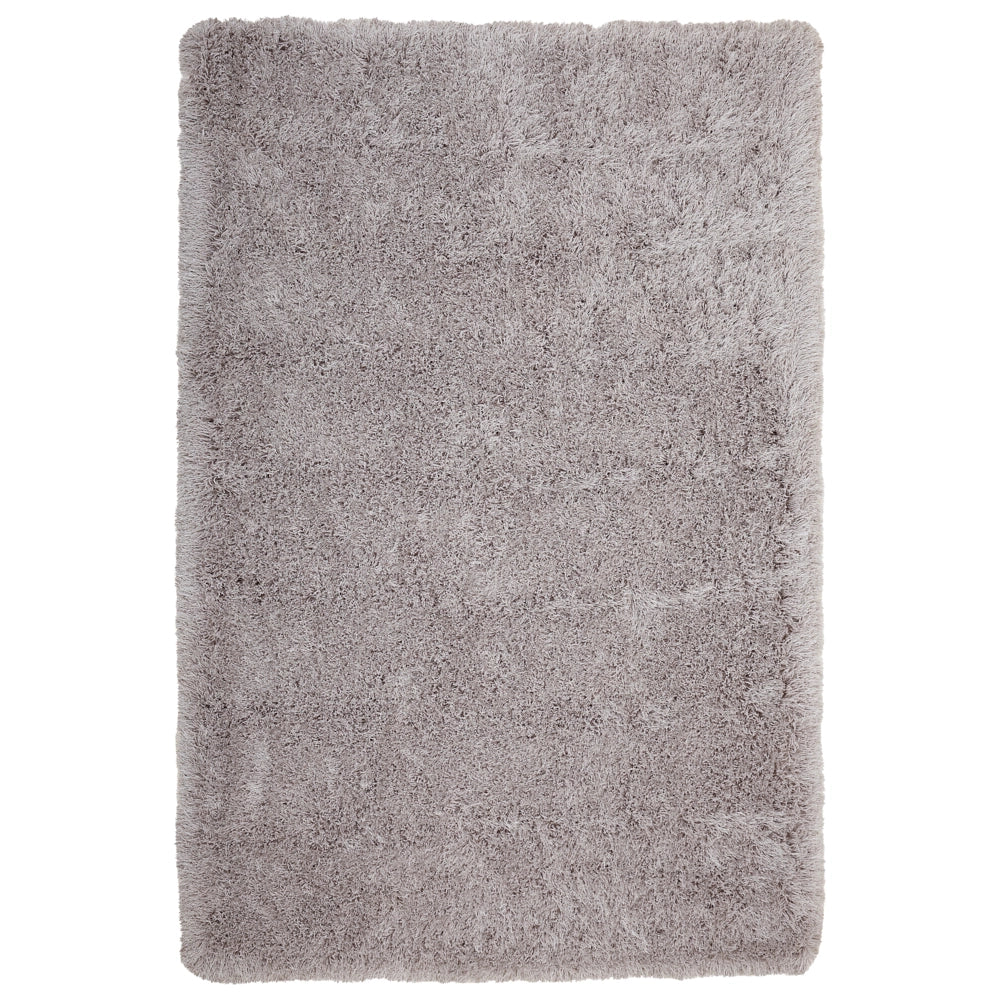 Tappeto Shaggy Tappeto a Pelo Lungo Poliestere Solido Grigio Rettangolare 200 x 300 cm