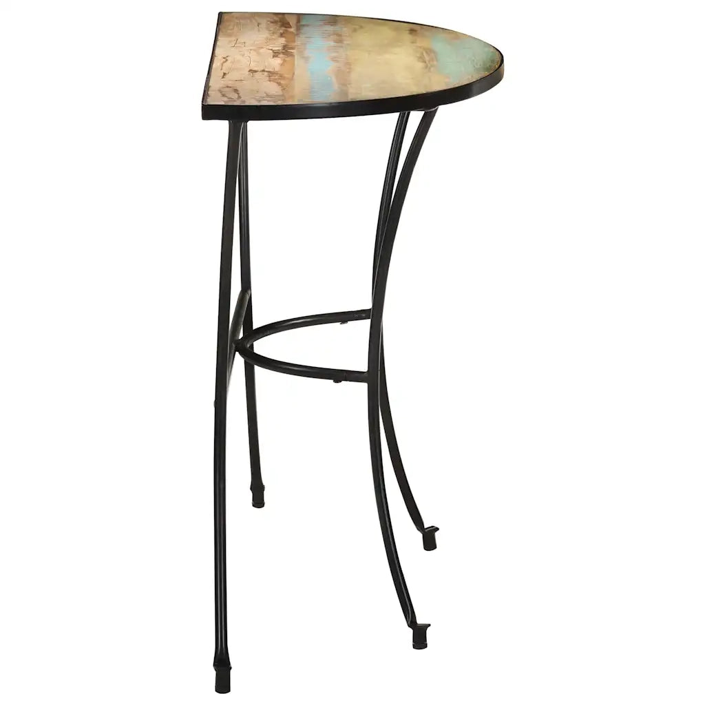 Tavolino Laterale 110x40x77 cm in Legno Massello di Recupero