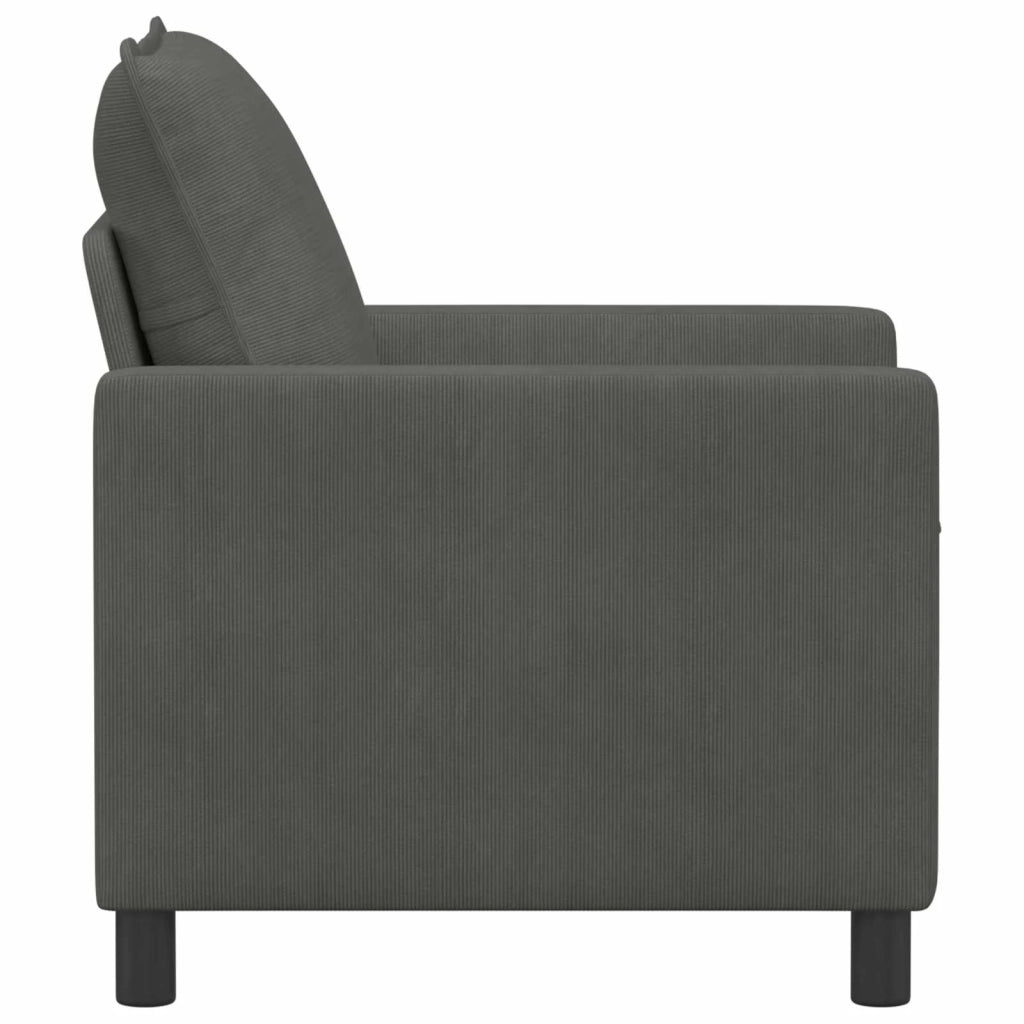 Divano Grigio Scuro 76 x 81 x 87,5 cm Tessuto