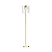 Lampada da terra NIRA Zuma Line oro vetro fumé 145cm