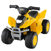 Quad elettrico 63 x 38 x 44 cm con clacson e faro anteriore a LED per bambini in giallo PP 20_0010407