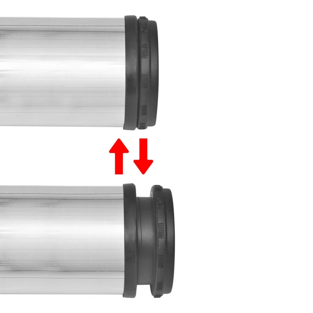 Set Gambe Tavolo 4 pz in Nickel Spazzolato Regolabili 870 mmcod mxl 79721