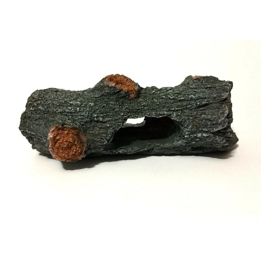 Trade Shop - Decorazione Per Acquario Tronco Di Albero Forato In Resina Pesci Acqua Ornamento -