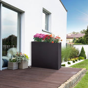 Fioriera Vaargel in Acciaio Portafiori 82x90x30 cm - Nero casa.pro