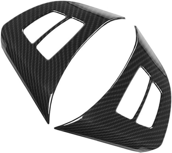 Stirrup in stile di fibra di carbonio - Decorazione del volante - Nero - Frame - Accessorio per auto - Adatto per X5 E70 - Nero Modello.