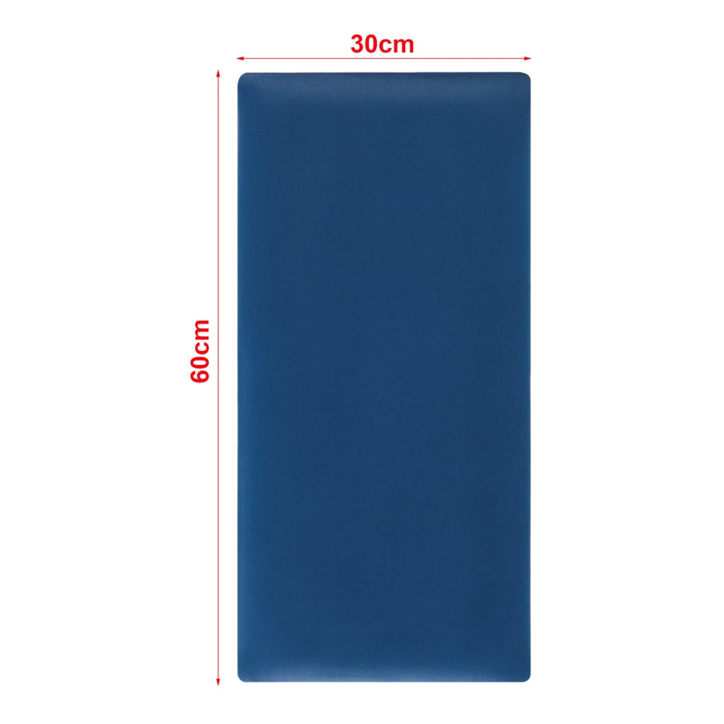 Set di 3 cuscini da parete in velluto 60 x 30 cm blu navy 03_0010623