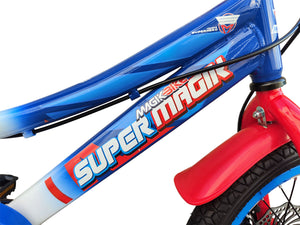 Bicicletta per Bambini 16" Freni a Disco Magik-Bike Racer Blu