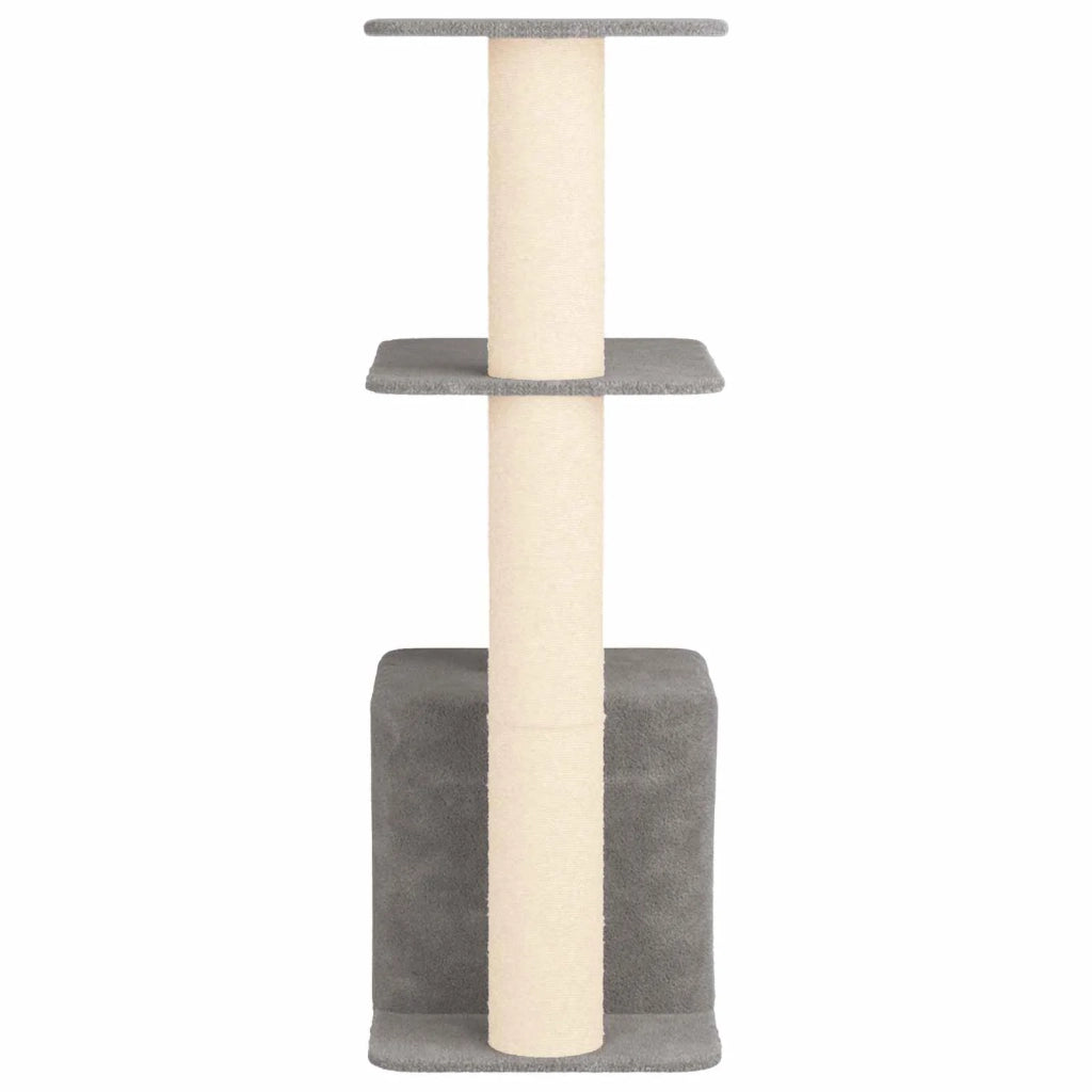 Albero per gatti con pali per graffiare in sisal Grigio Chiaro 42033064