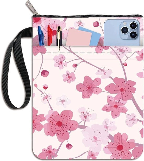 Copertina lavabile - Tessuto con cucitura - Manica - Edizione in carta rigida - Regalo per compagno di classe - Tela di cotone - Sakura