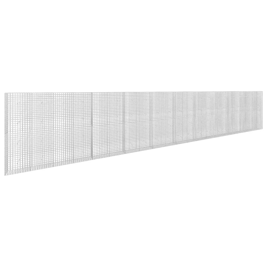 Gabione con Filo da 5 mm e Rete da 5x5 cm 1050x30x200 cm 3464223