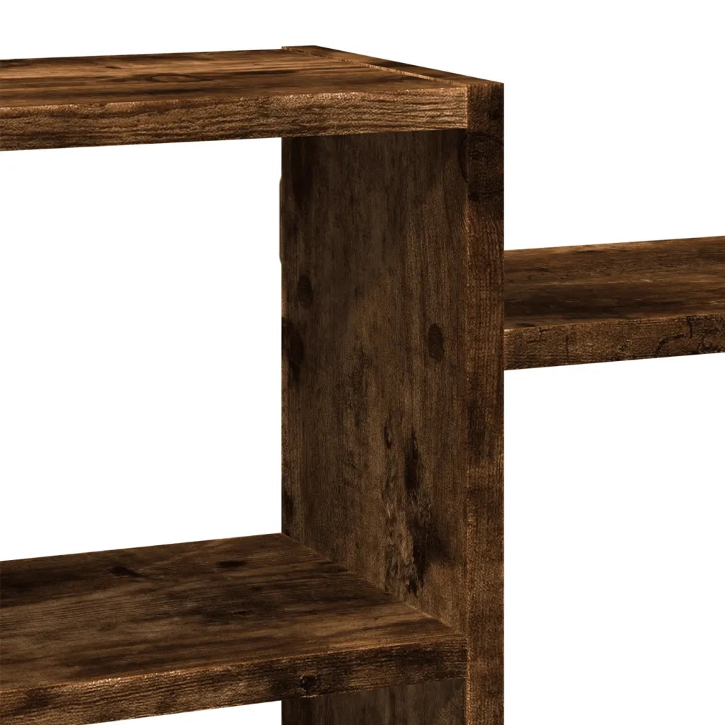 Mensola a Muro Rovere Fumo 129x18x42 cm in Truciolato 853222
