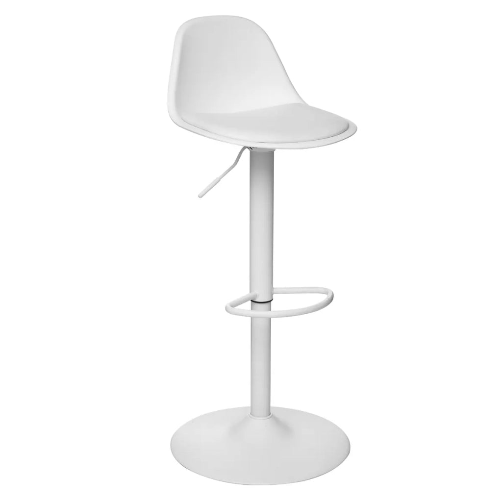Sgabello da bar regolabile ‚ÄúAiko‚Äù ‚Äì Bianco