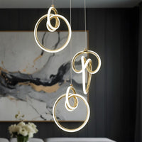 Lampada A Sospensione Led G072-3cpr Gold