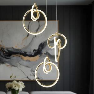 Lampada A Sospensione Led G072-3cpr Gold