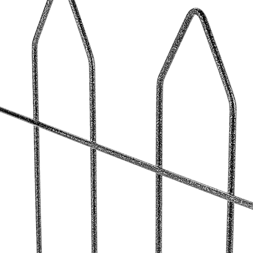 Recinzione da giardino in metallo KADAX, bordura a palizzata saldata, altezza 50 cm.