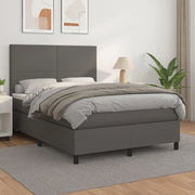 Giroletto a Molle con Materasso Grigio 140x200 cm in Similpellecod mxl 123729