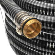 Tubo di Aspirazione con Connettori in Ottone 10 m 25 mm Nero 142891