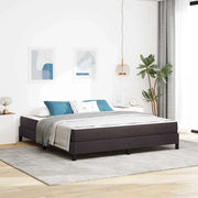 Letto a molle con materasso Marrone Scuro 180 x 200 cm Tessuto 3398510