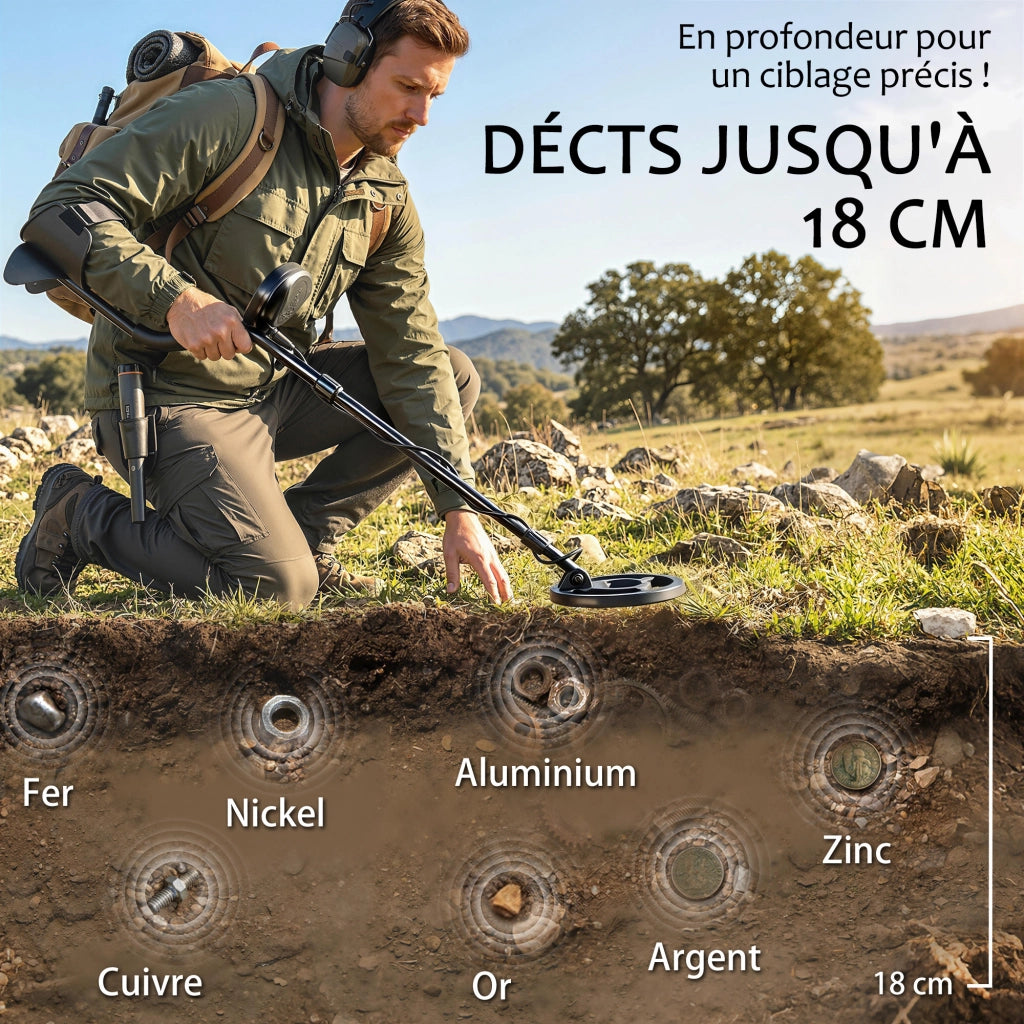 Metal Detector ¨C zephmum ¨C Bobina Impermeabile IP68 LCD 3 Modelli
