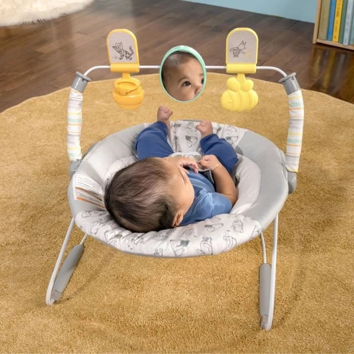 Sdraietta - DISNEY BABY - WINNIE THE POOH - Arco con giochi educativi removibili - Regolabile da 0 a 6 mesi