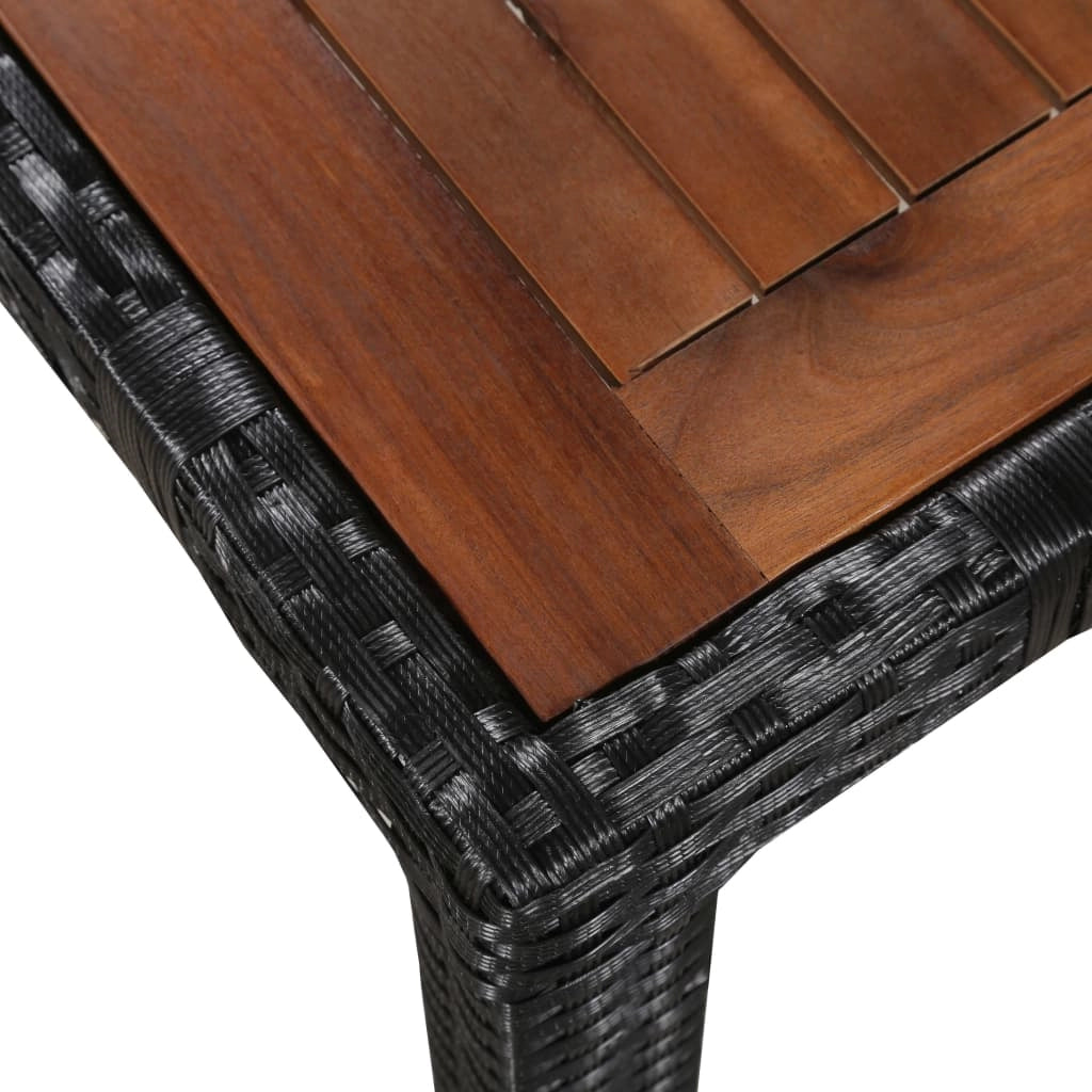 Set di mobili da esterno da 9 pezzi in resina intrecciata e legno di acacia nero 02_0014529