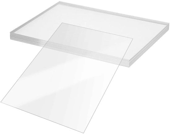 Pannelli in plastica da 25 pezzi - 18 x 13 cm - Pannelli acrilici - Progetti di fai da te - Laser taglio - Gravure - Pittura