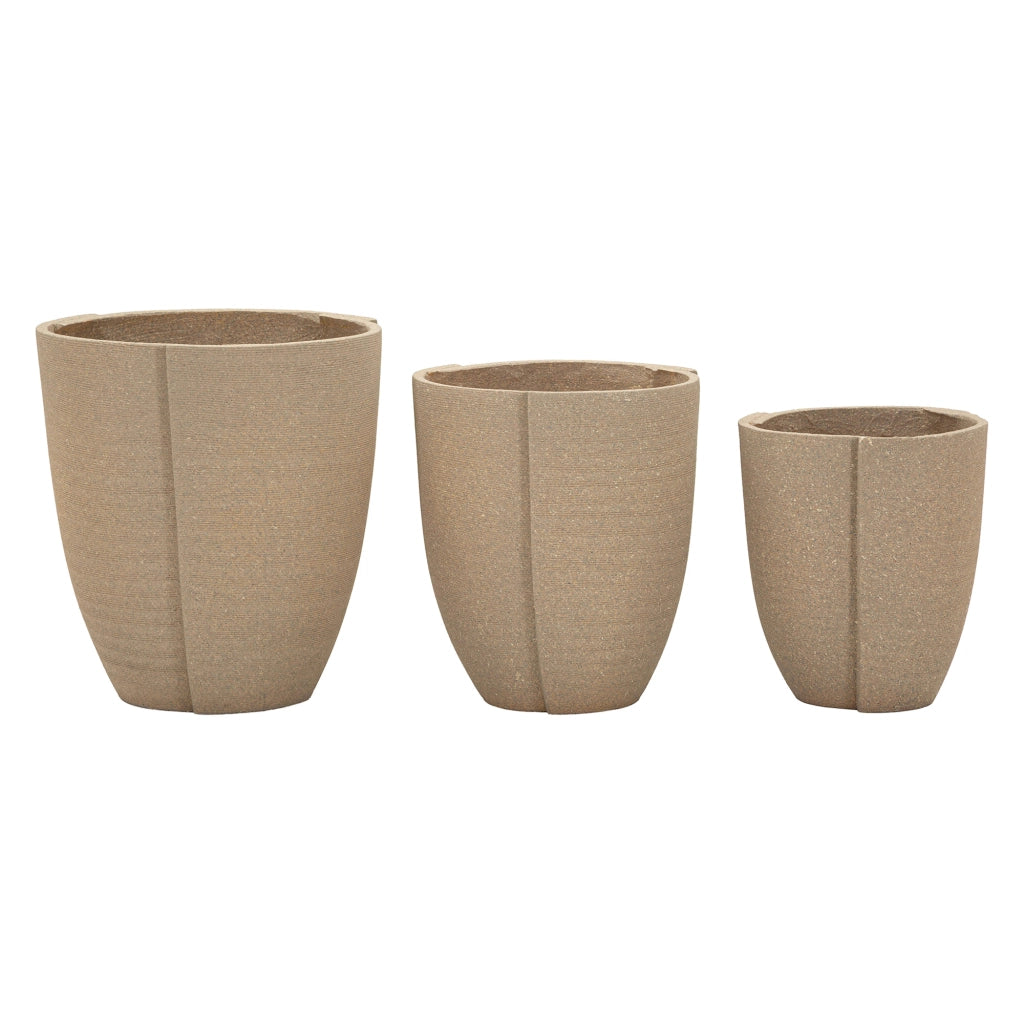 Gabava, Vaso set 3 Vasi, Marrone