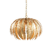 Lampadario Art Déco oro foglia 3xE14 Endon Delphine