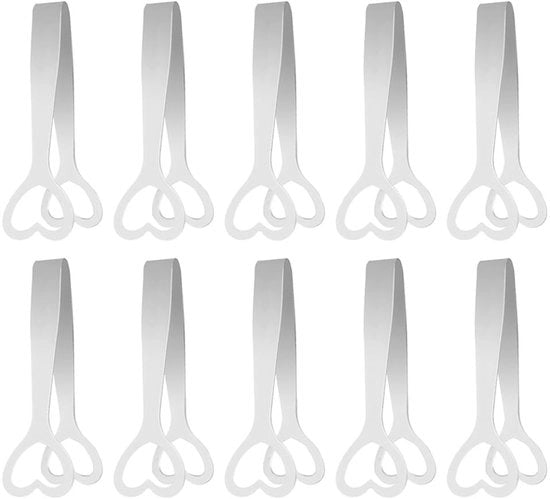 Set di Servizio per Succhi di Frutta - 10 pezzi - Acciaio Inossidabile - Disegno Ergonomico a "U" - Progettato a Forma di Cuore - Duraturo - Sicuro da Utilizzare - Servizio per Succhi di Frutta