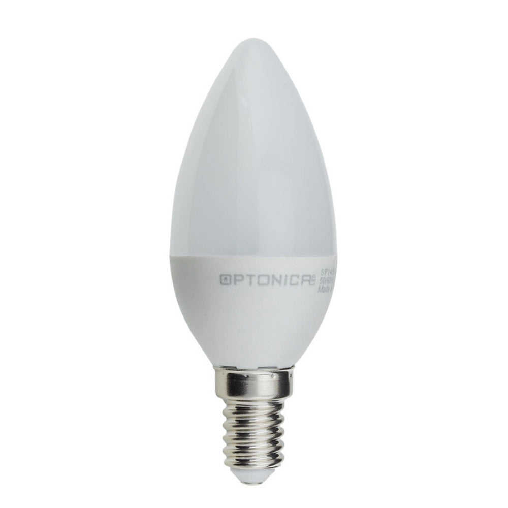 Lampadina led candela e14 8 watt resa 60watt risparmio energetico 2700k pezzi 3